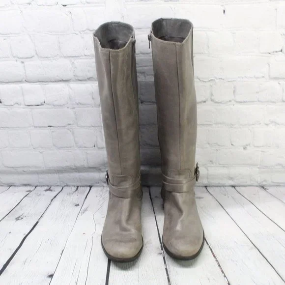 Sperry Gray Leather Ankle Boots - Picture 5 of 9